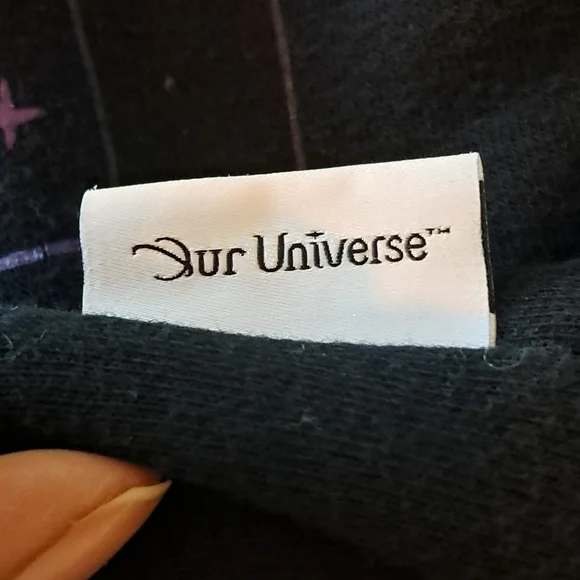 Women's Disney - Our Universe black & purple Hoodie | Size L - Picture 3 of 7